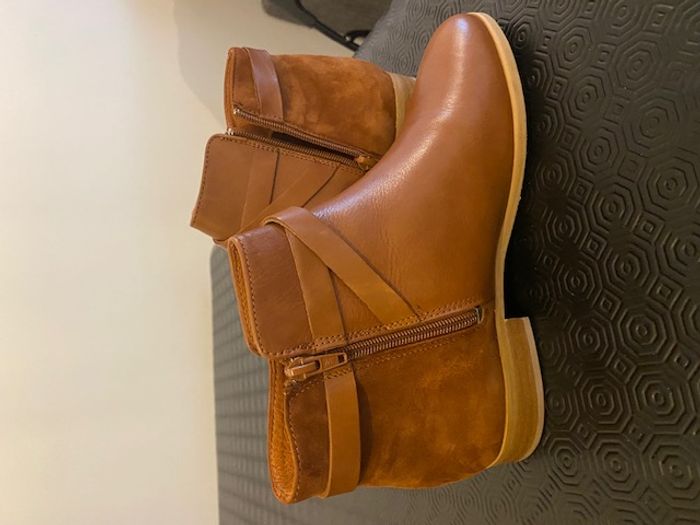 boots femme cognac - photo numéro 3