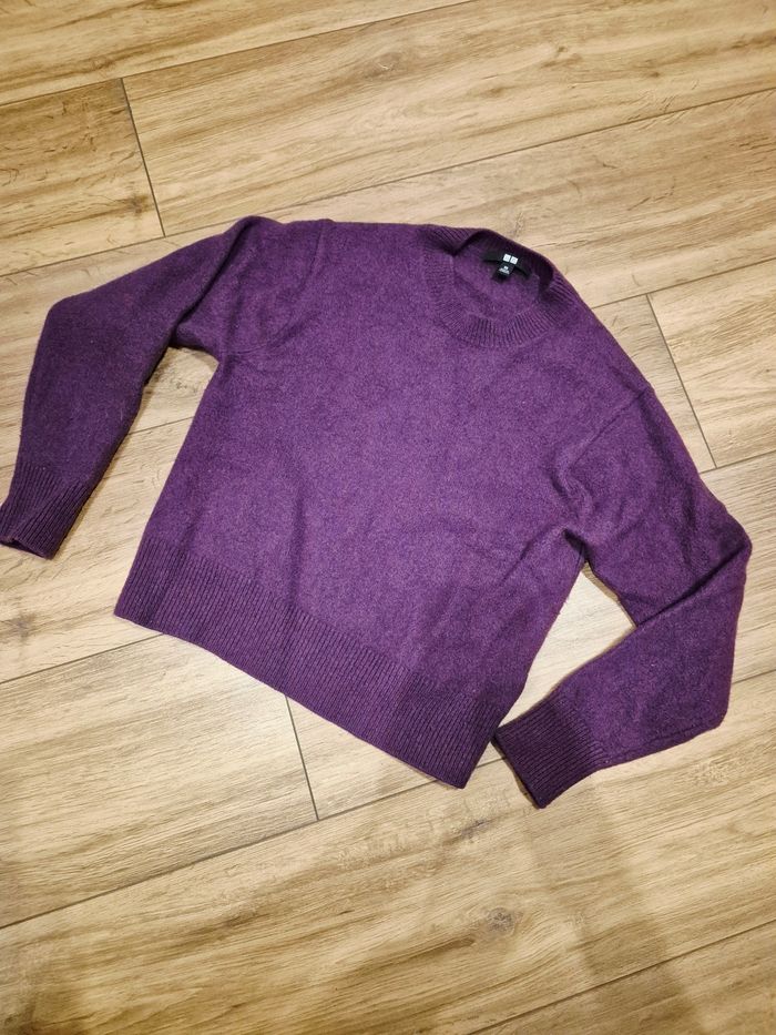 Pull en laine violet - photo numéro 2