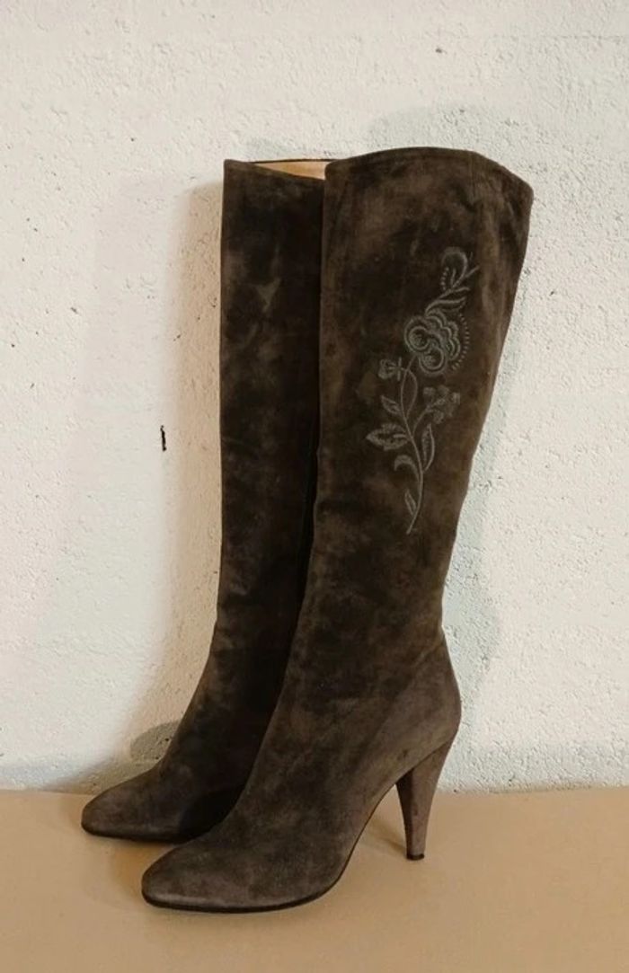 đ€ Bottes en daim Bazile â Made in Italy â T. 37,5 â TrĂšs bon Ă©tat - photo numĂ©ro 3