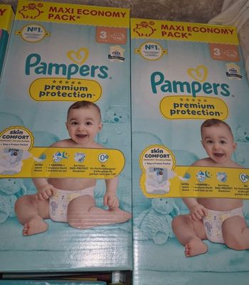 Couches pampers taille 3 premium protection 224couches