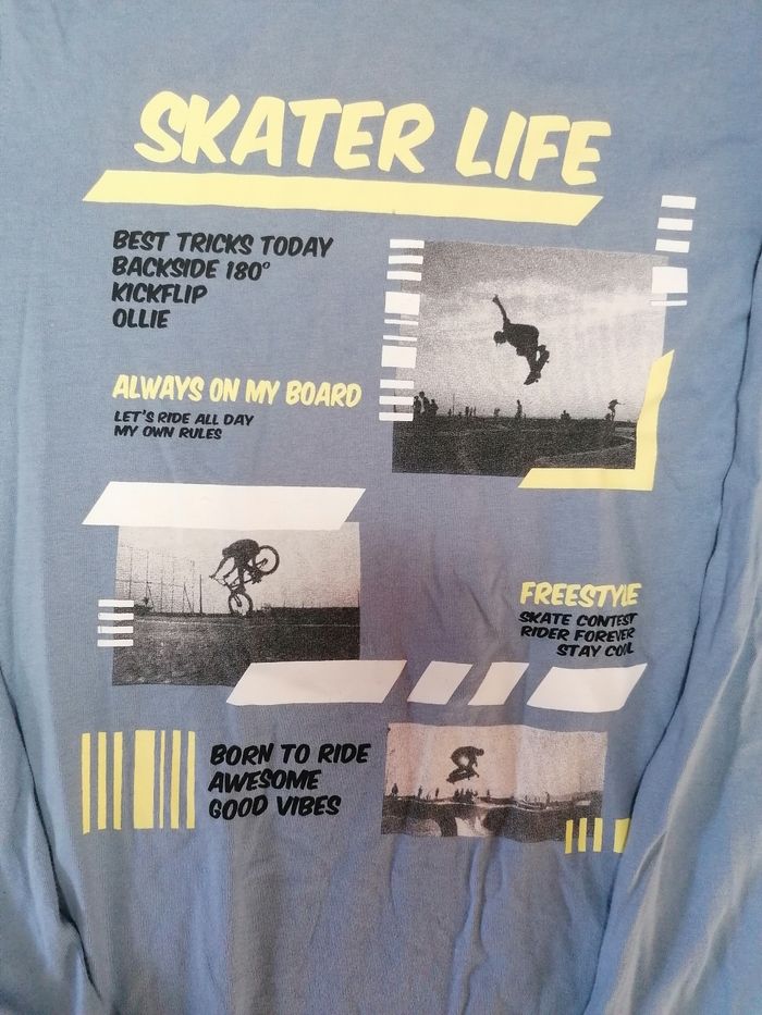 T-shirt manches longues 🛹 garçon 12 ans - photo numéro 4
