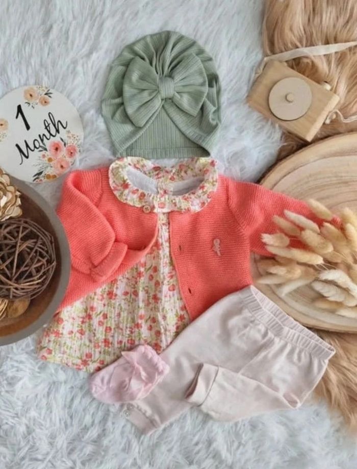 Ensemble complet 5 pièces sergent major fille 1 mois 🎀 - photo numéro 2