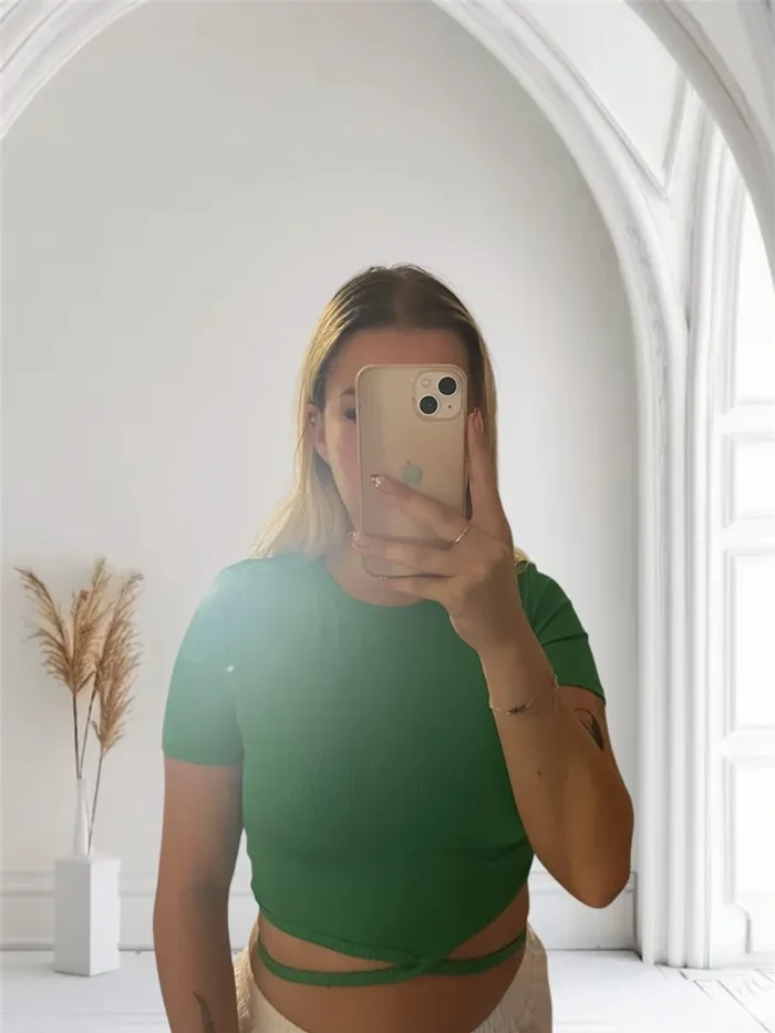 haut vert amisu - photo numéro 2