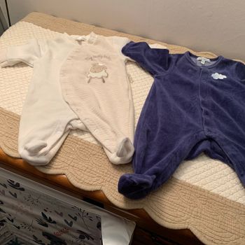 Pyjamas fermeture a pression devant