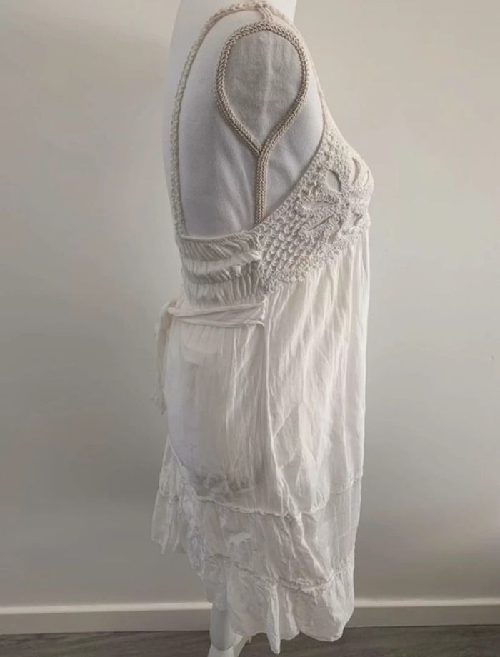Robe blanche en crochet Vintage T38 - photo numéro 5