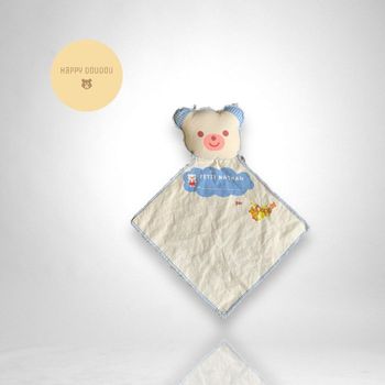 peluche Doudou le petit nathan Ours blanc plat Papili Maxhavelaar DP267