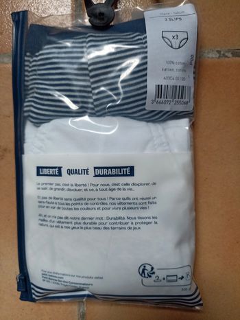 Lot 3 slips petit bateau 10 ans