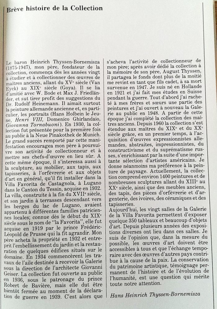 Collection Thyssen-Bornemisza guide des œuvres exposées - photo numéro 9