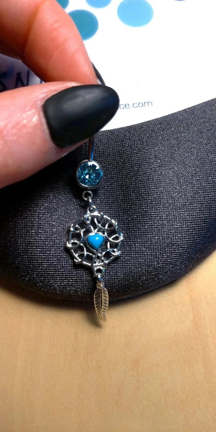 Piercing nombril attrape rêves - photo numéro 2