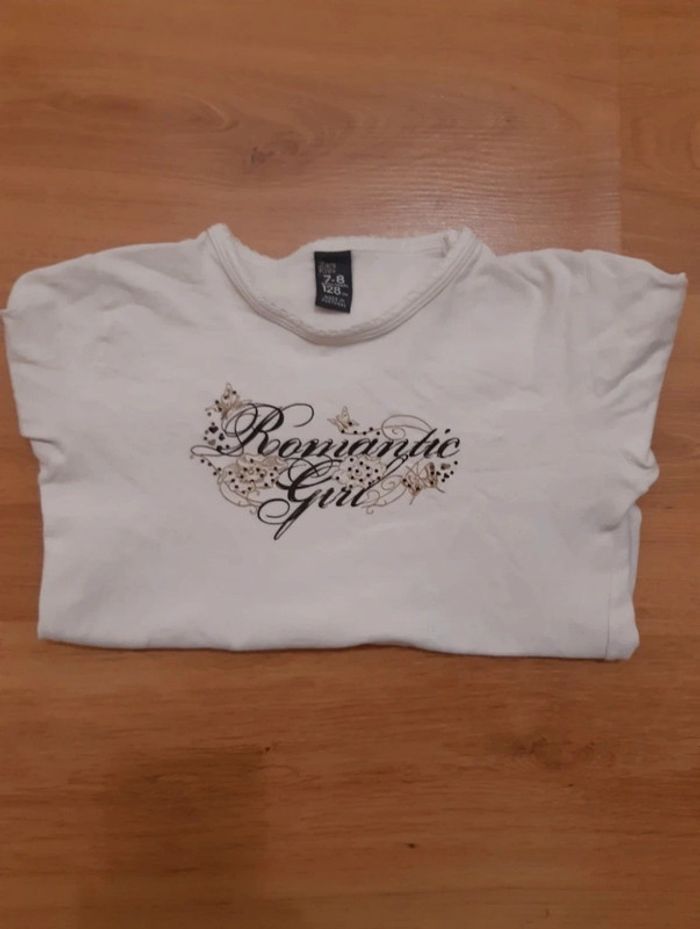 Tee-shirt manche longue fille taille 7/8 ans - photo numéro 2