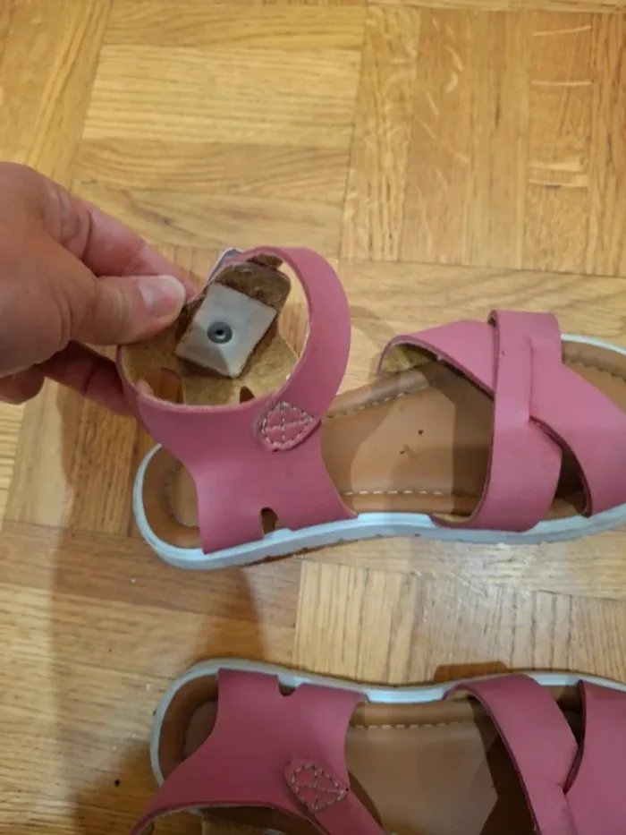 Sandales chaussures rose fille gemo taille 28 - photo numéro 10