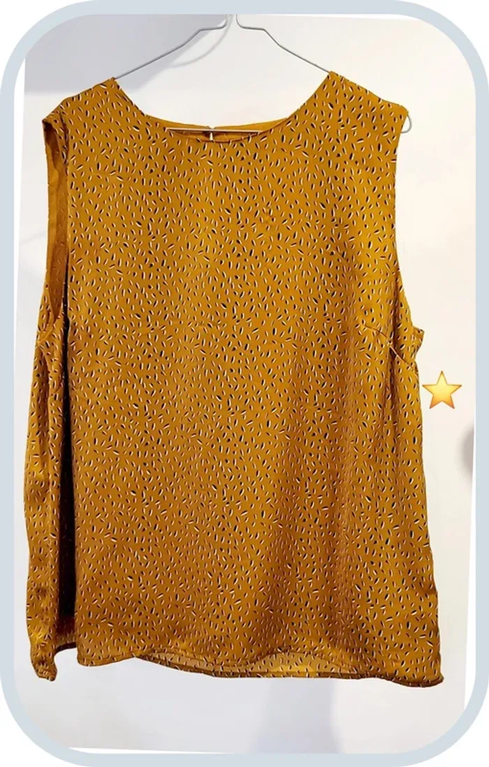Débardeur imprimé moutarde - KIABI - Taille XL - Très bon état