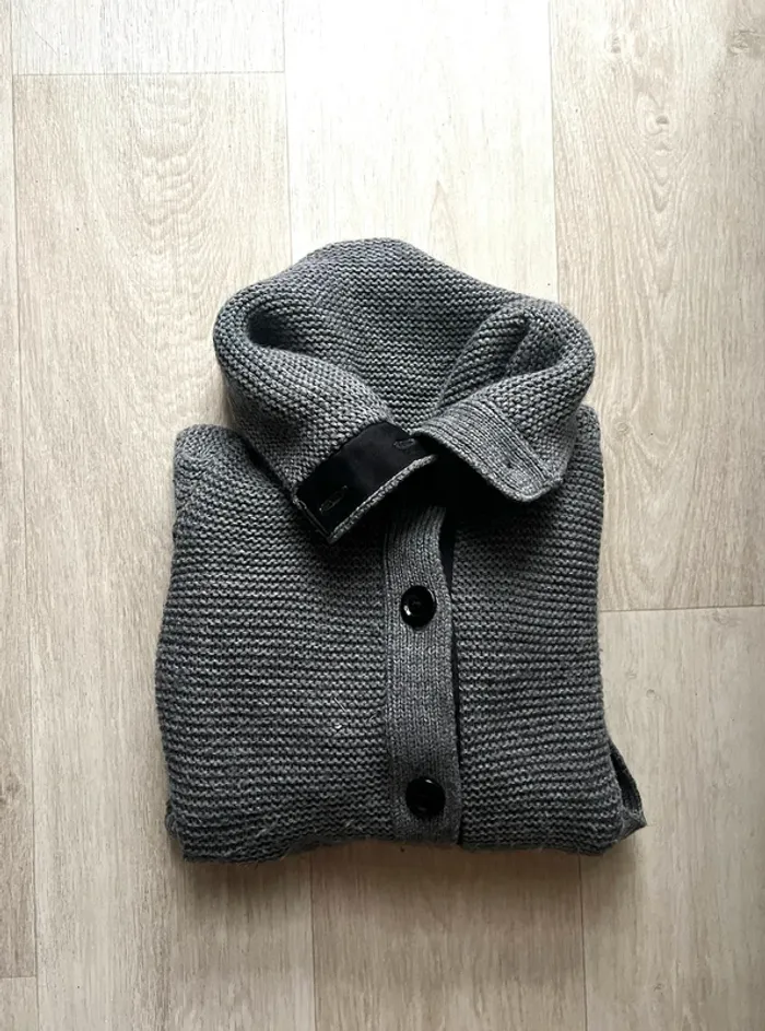 Gros gilet à col roulé en laine et alpaga Gap taille XS/S - photo numéro 3