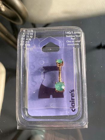 Boucle verte et doré