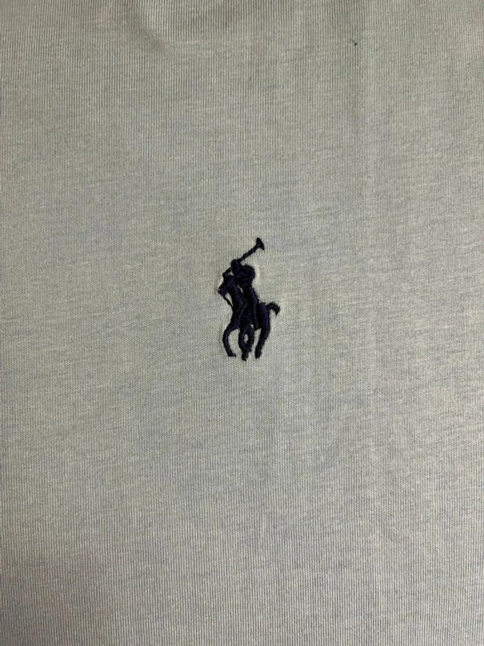 T-shirt Ralph Lauren Crewneck Embroidered Light Blue Navy Poney – Taille L - photo numéro 3