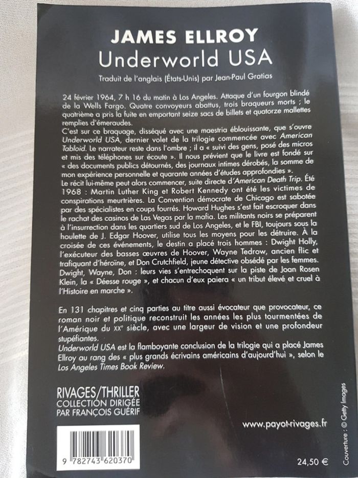 underworld Usa de James Ellroy - photo numéro 3