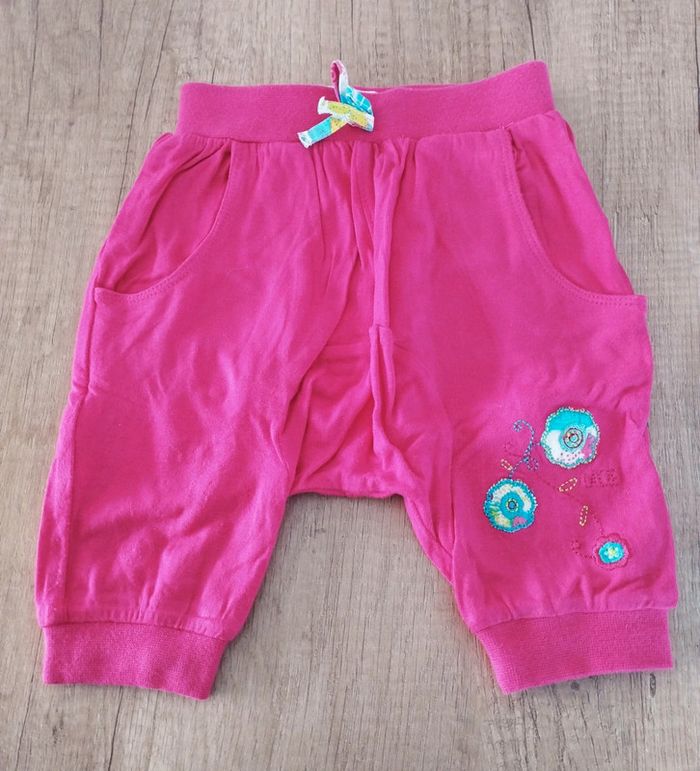 Sarouel fille rose fuschia taille 3 mois Là compagnie des petits