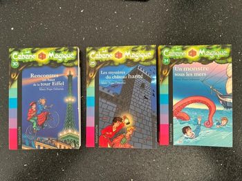 Lot de trois livres 📚 la cabane magique