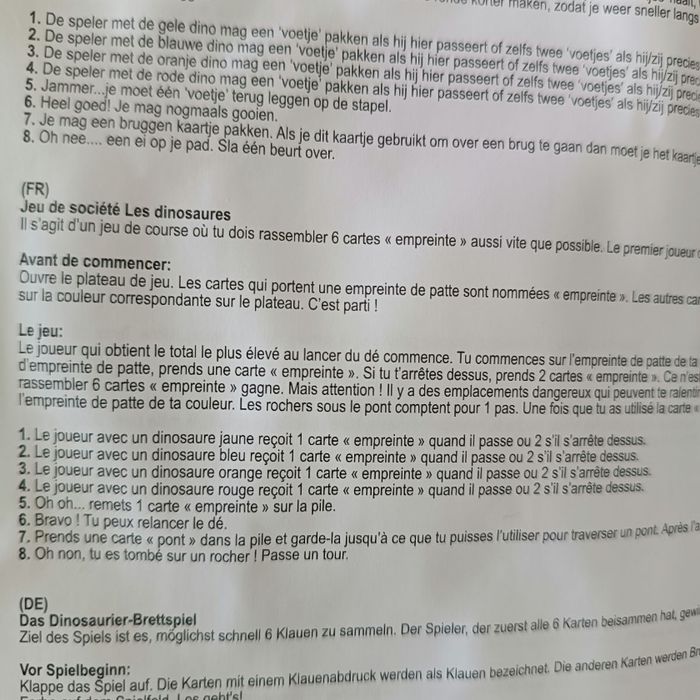 Jeu de plateau société dinosaure - photo numéro 5