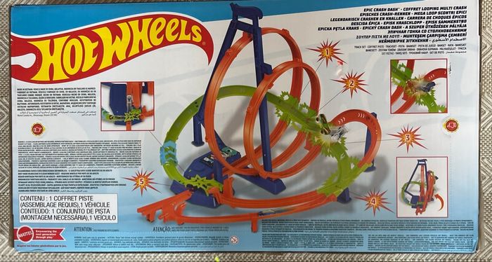🚦 Hot Wheels – Circuit Looping Multi Crash – Neuf 🌟
