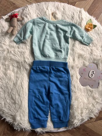 Ensemble sweat & pantalon bleu – 6 mois