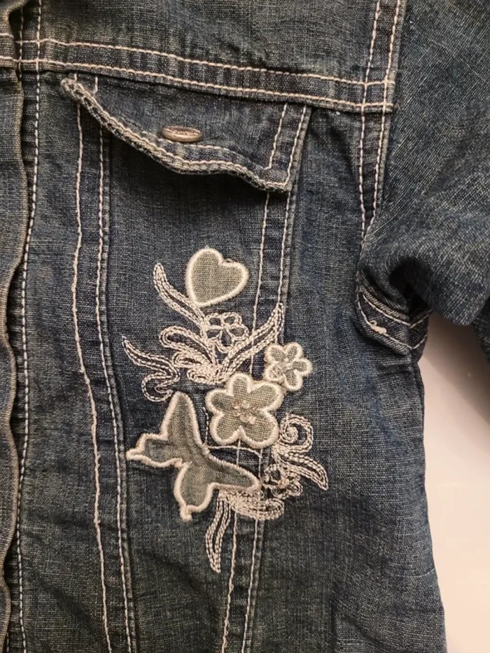 Petite veste en jean 18 mois - photo numéro 3