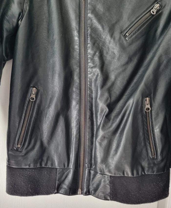 Veste cuir 10 ans garçon - photo numéro 3