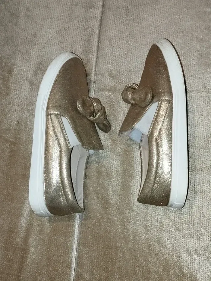 Ballerine dorée pailletée fille pointure 35 - photo numéro 7