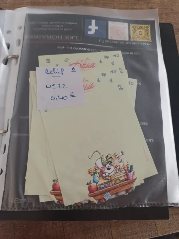 Feuille Diddl relief 22 0,40€