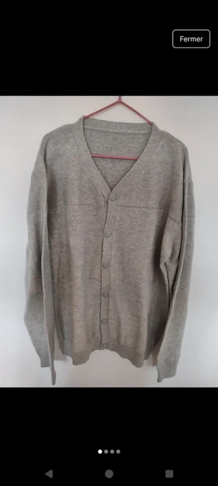 Gilet garçon à boutons en 100% coton