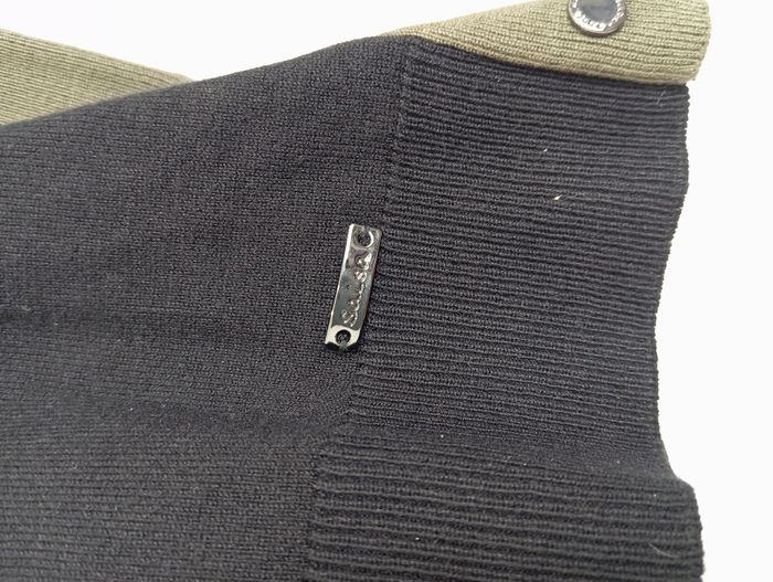 Pull col roulé noir et kaki Salsa taille XS neuf - photo numéro 2