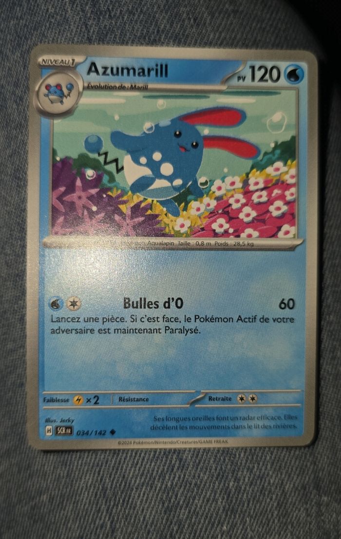 Carte pokemon azumarill 2024 - photo numéro 2