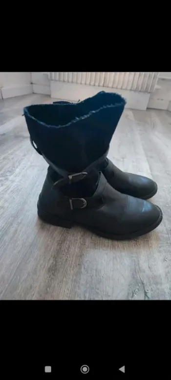 Bottines noires fille taille 34