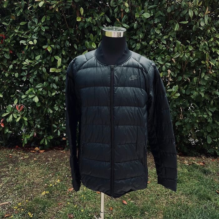 Doudoune chaude noire Nike en plume pour homme en taille XL
