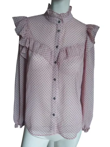Chemisier chemise blouse romantique volant froufrou lolita Zara printemps