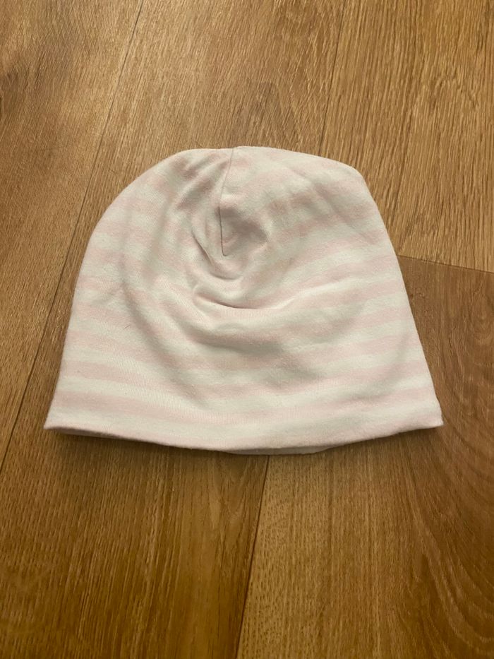 Bonnet coton bébé fille 0 mois