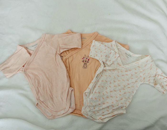 Bodies manches longues 3 mois