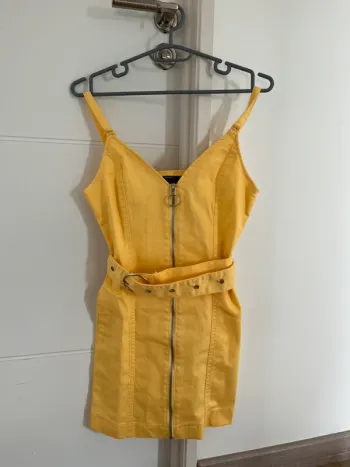 Robe jean jaune