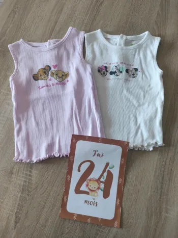 Lot débardeur Disney bebe fille