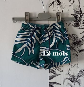 Short de bain vert Kiabi 12 mois