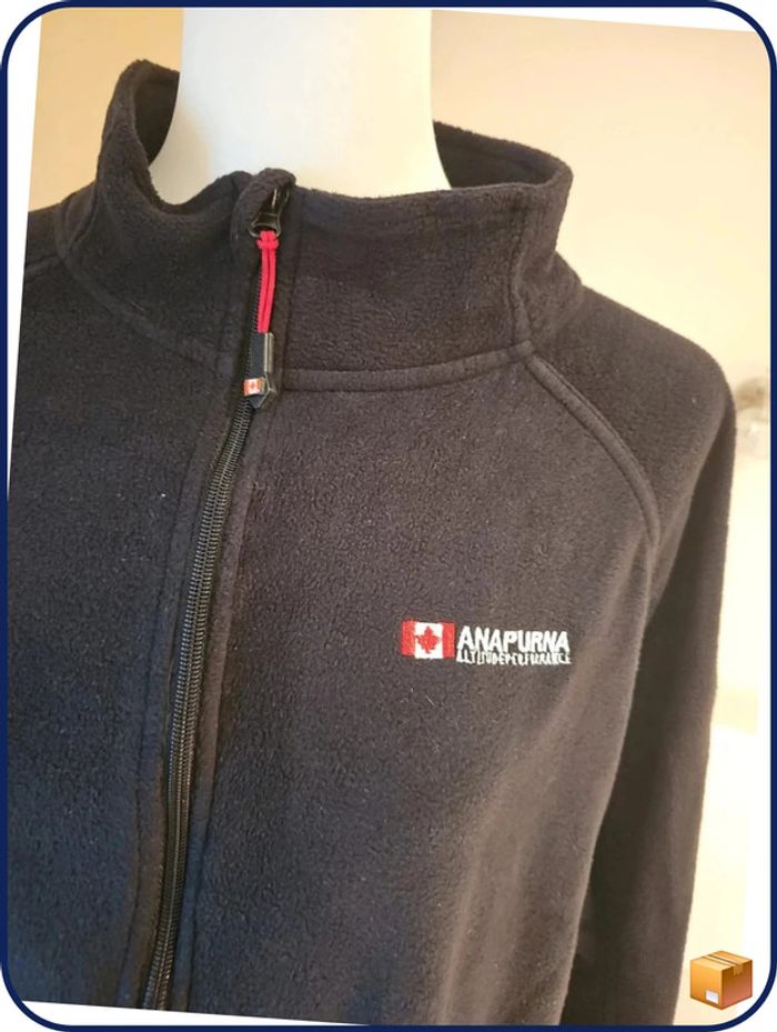 Veste polaire noire xl anapurna homme - photo numéro 2