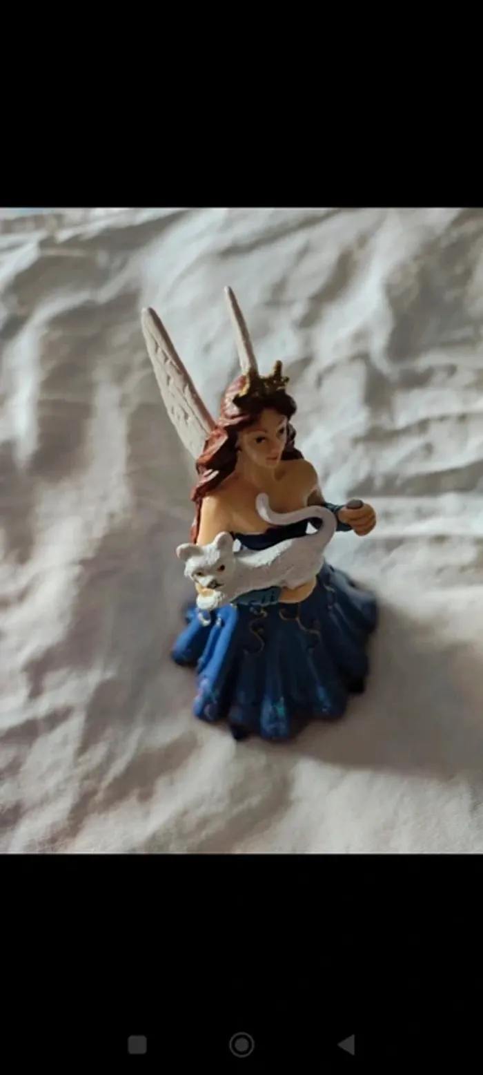 Figurine Plastoy Fée au chat blanc - photo numéro 2