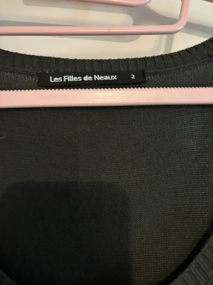 Robe grise sans manches ajourée – Les Filles de Neaux – Taille 2 - photo numéro 4
