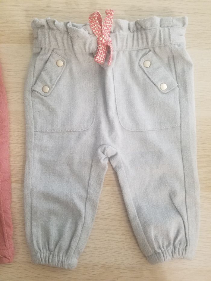 Lot 2 pantalons fille 3 mois - photo numéro 3