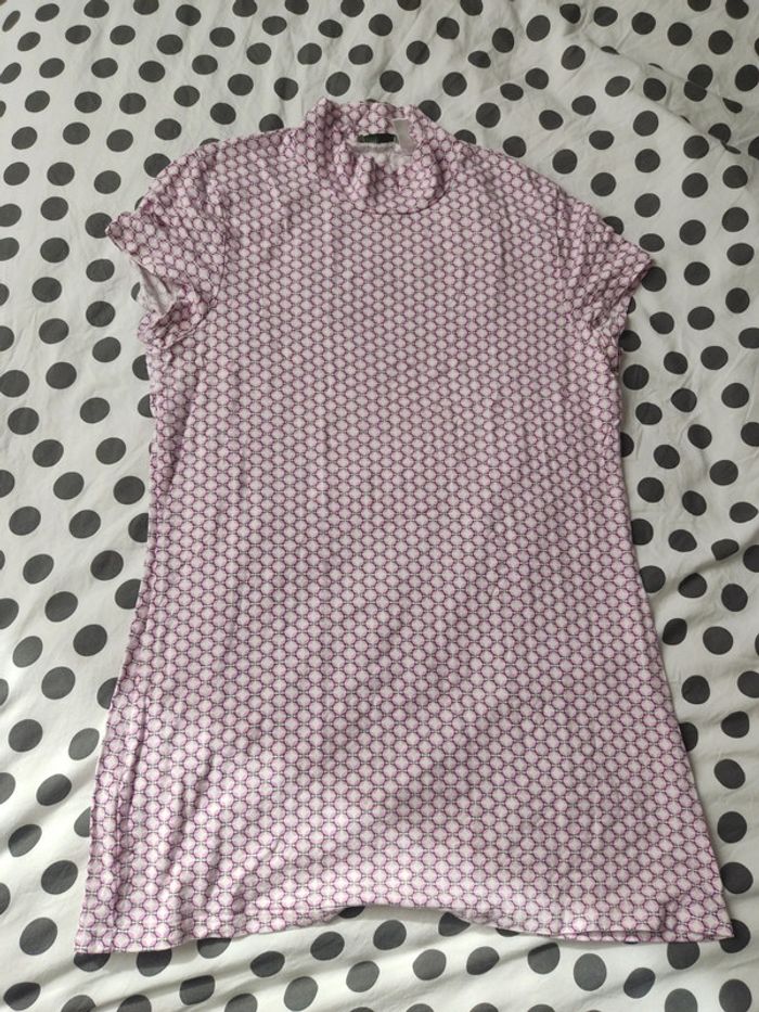 T shirt manche courte avec petit col la redoute