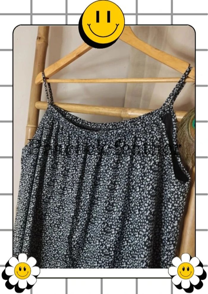 Robe longue bleue fleurie xxl neuve - photo numéro 10