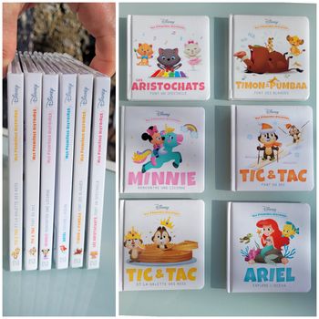 Lot de 6 livres Disney Mes Premières histoires : Ariel, Tic et Tac, les aristochats ..
