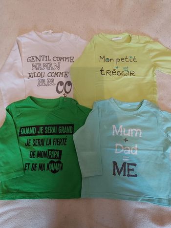 Lot de 4 t-shirts