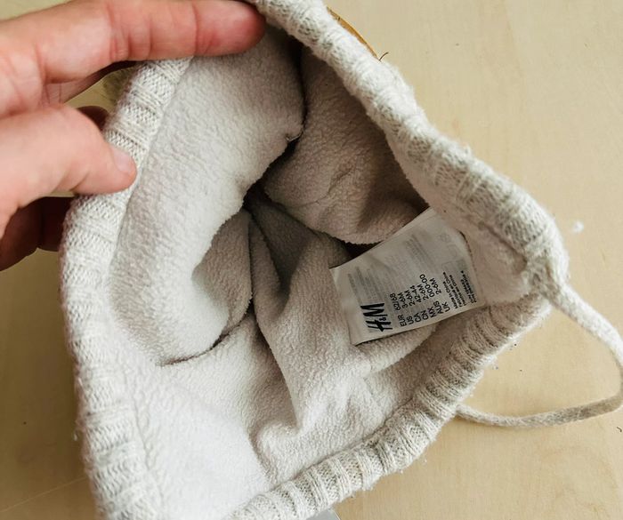 Bonnet et moufle h&m taille 3-6 mois 68 cm - photo numéro 4