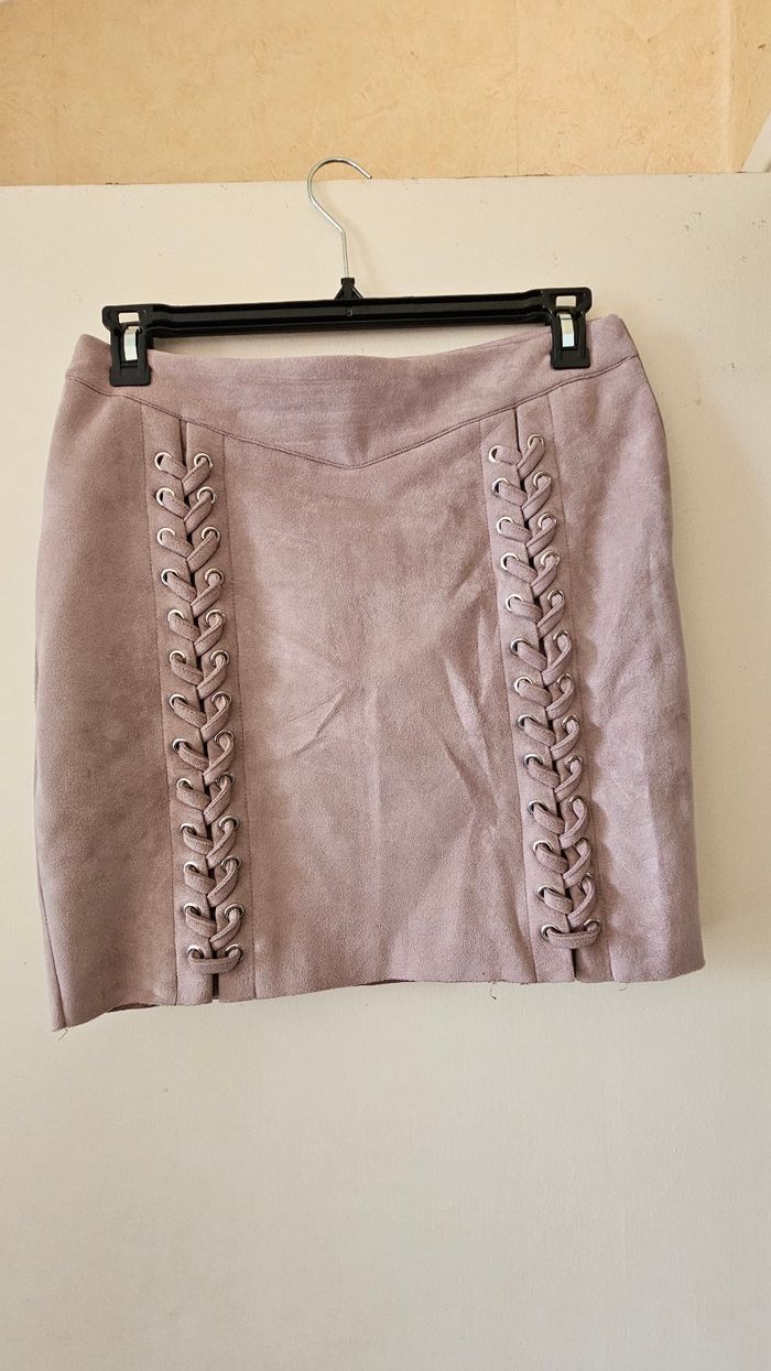 Jupe en peau synthetique